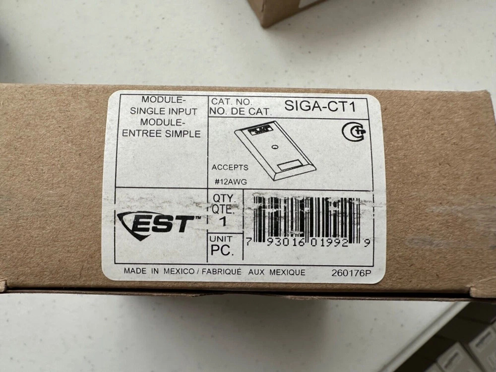 1pcs SIGA-CT1 Single Input Module for Fire Alarm System - White