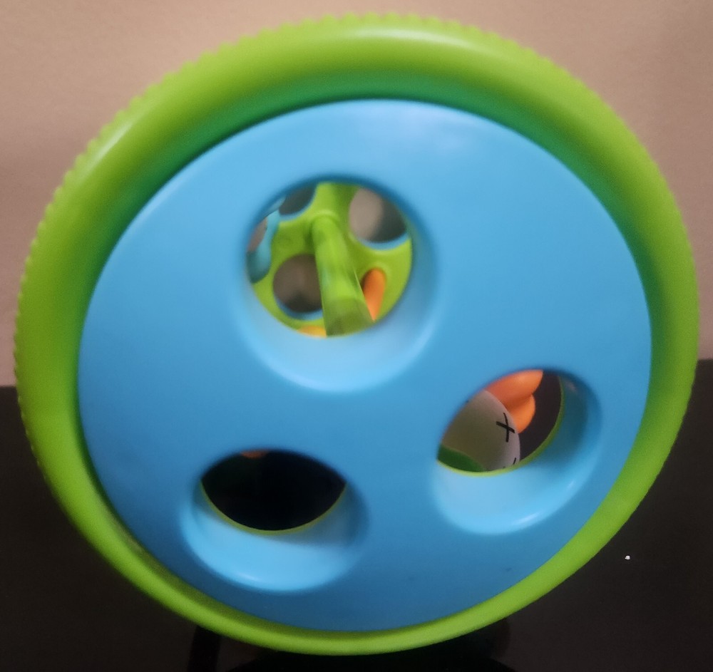 Rolling Toy with Sliding Shapes 5""x6"