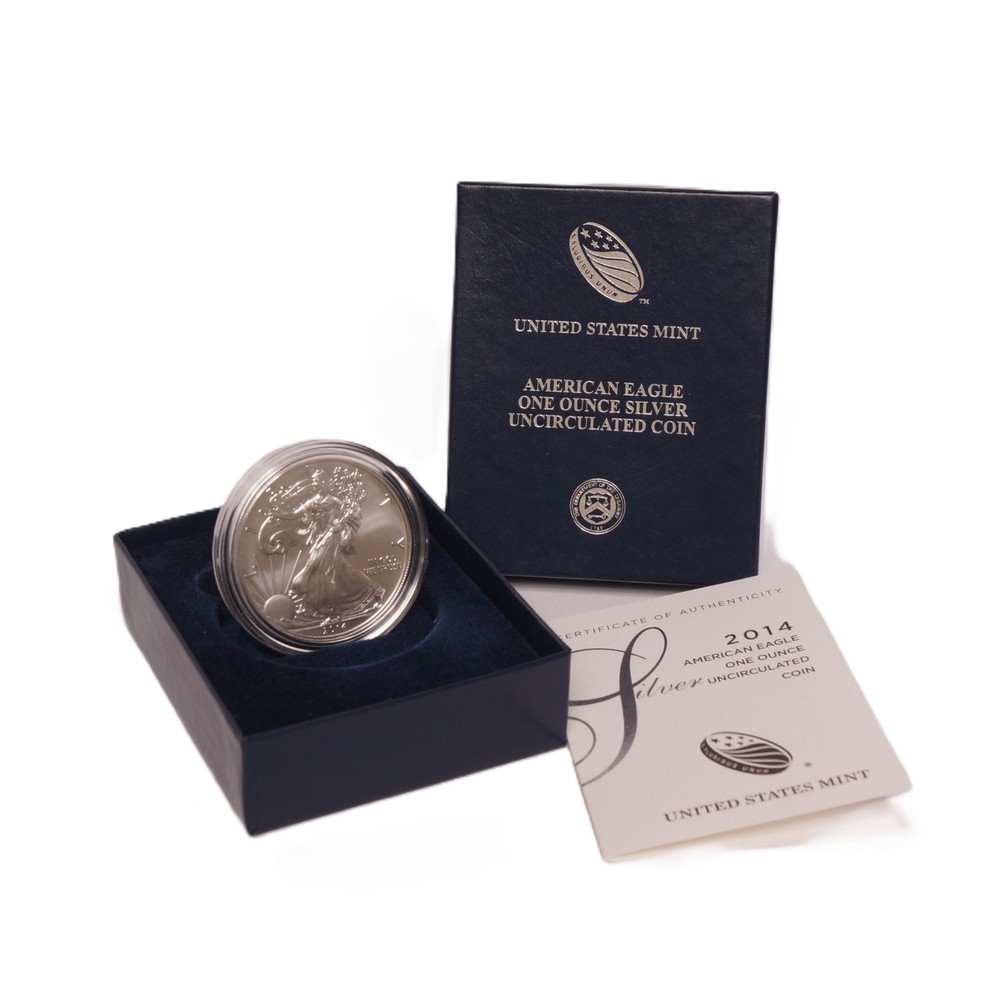 2014-W Silver American Eagle Dollar Burnished