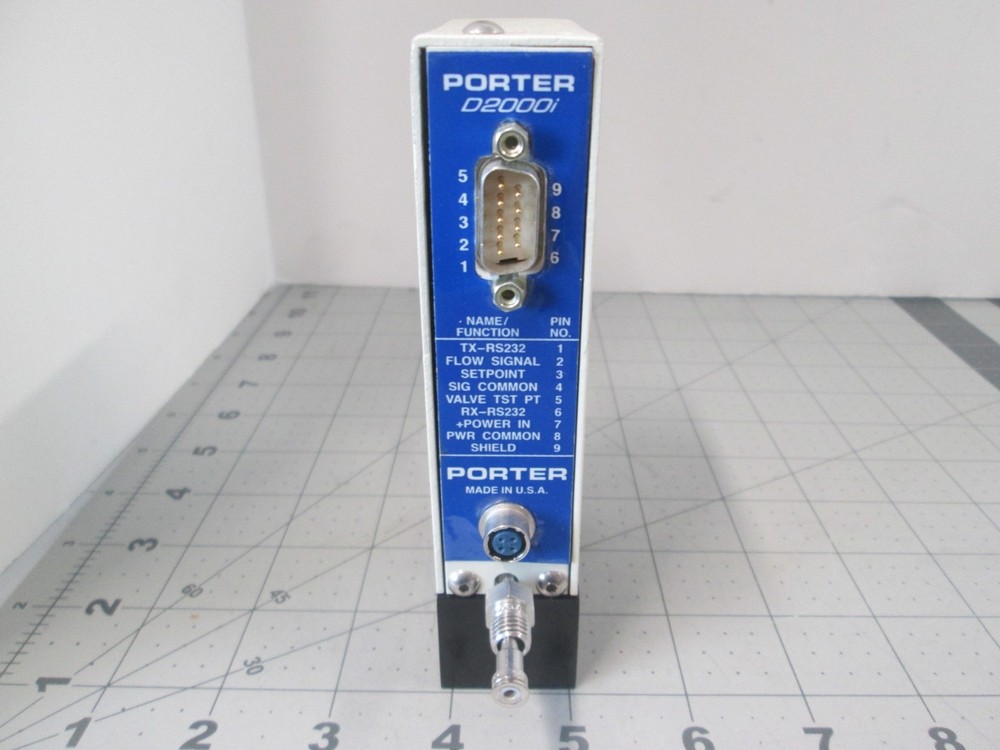 Porter, D2000i Series, IPA, .14ML/Min, Mass Flow Controller, Used