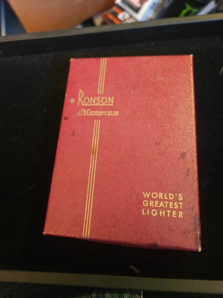 Vintage Ronson Mastercase Lighter & Cigarette Case – Chrome Art Deco Design WOW