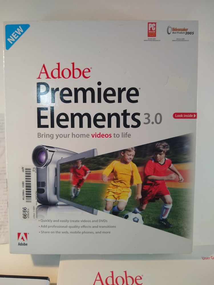 Adobe Premiere Elements 3.0 Big Box PC Software