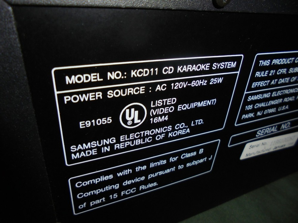 Samsung KCD-11 Karaoke System