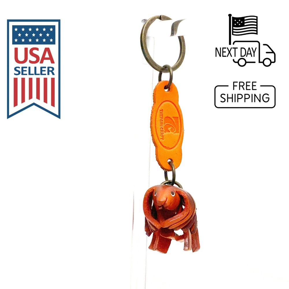 SHIH TZU Handmade Leather Keyring