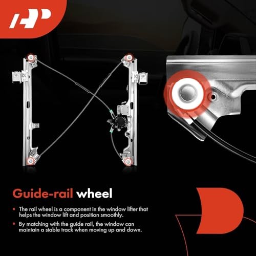Front Driver and Passenger Power Window Regulator w/Motor Compatible with