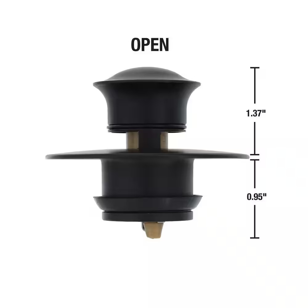 EZ Drain Cover in Matte Black