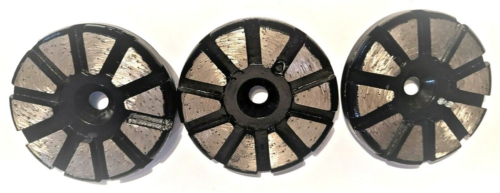 METAL-BOND DIAMOND TOOLS, 3" 10-SEGMENT - 16 GRIT. HF