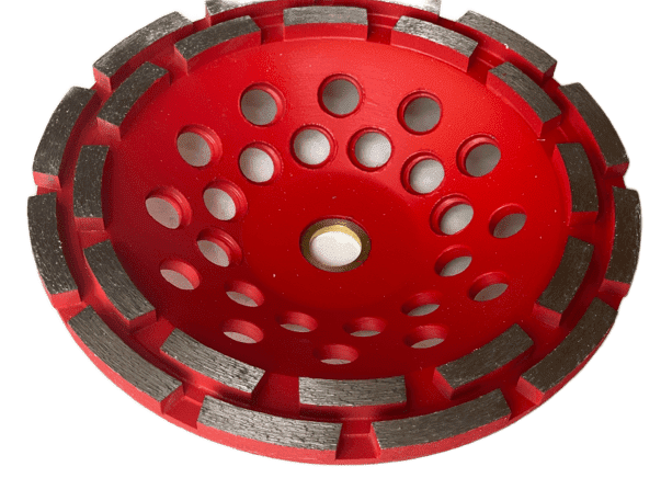 7" Diamond Cup Grinding Wheels Double Row For Green Concrete Angle Grinder