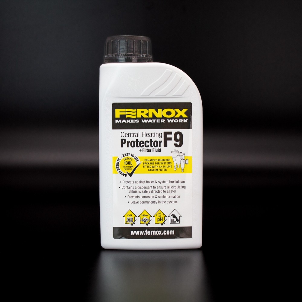 Fernox F9 Plus Filter Fluid Central Heating Protector 500ml for 16 Radiators
