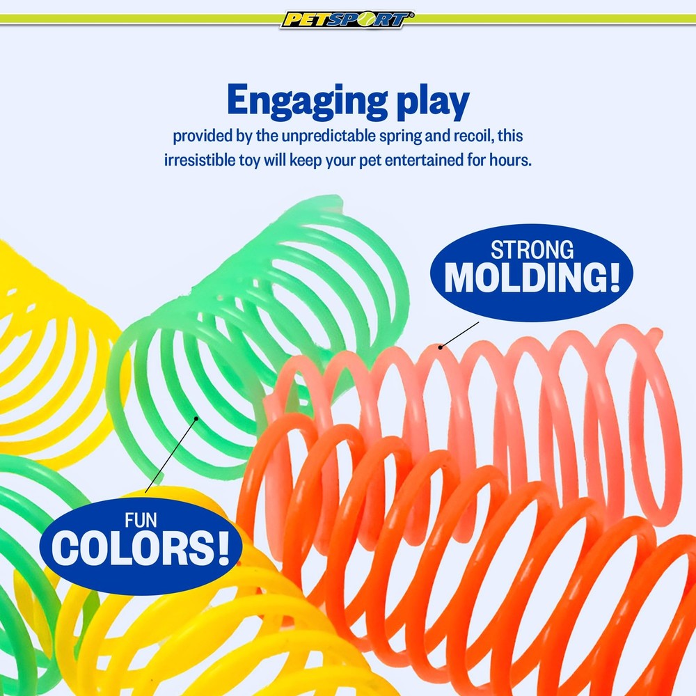 8 Pack Large Cat Springs Interactive Toy
