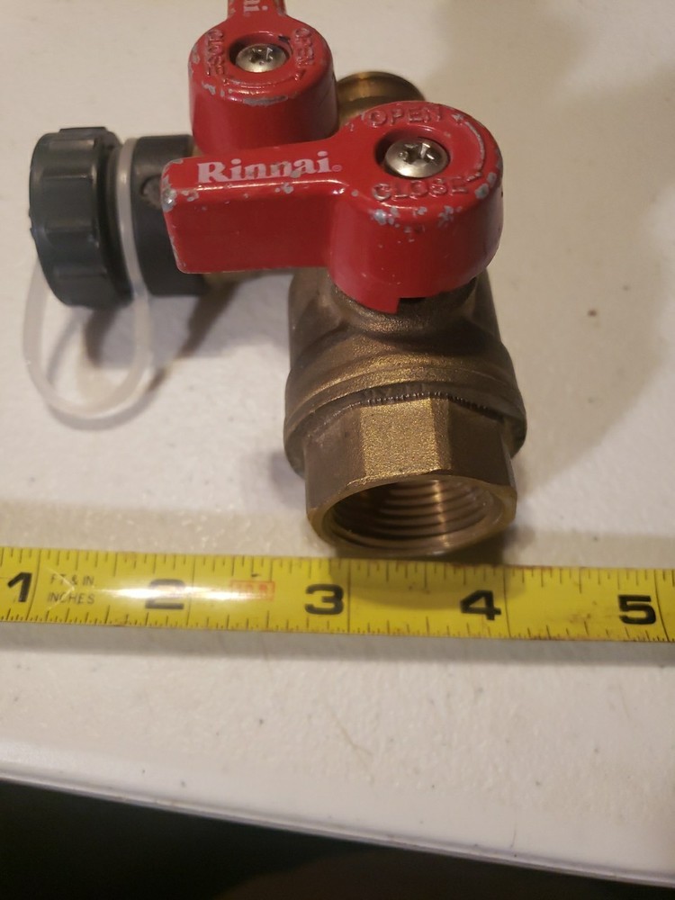 Rinnai threaded isolation valve