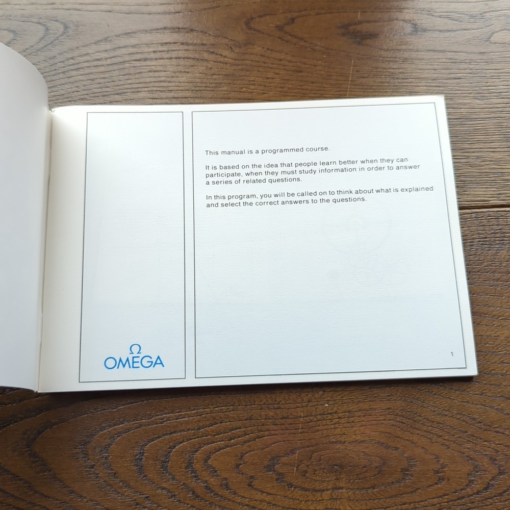 SSIH Omega Programmed Course Watchmaking Books Mechanical, Quartz, Tuning Fork