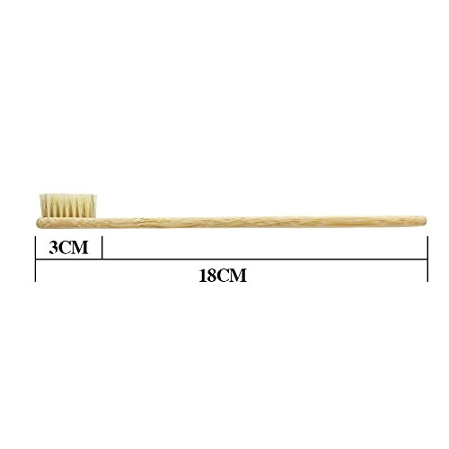 Boar Bristles Natural Toothbrush Eco-Friendly Biodegradable Zero Waste Pack o...