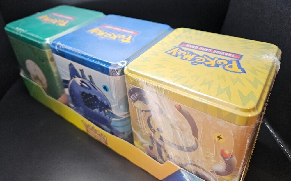 Costco 3 Stacking Tin SEALED Set Pokemon TCG Evolving Skies