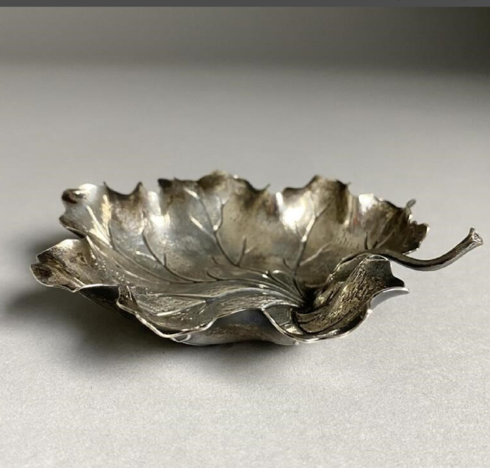 Sterling Silver Buccellati Geranium Leaf Bowl 4.5"