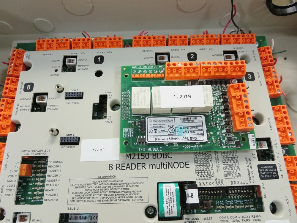 Group 4 Technology, 7000-5460-2 & 7000-5478, Door Controller/Reader,With Cabinet