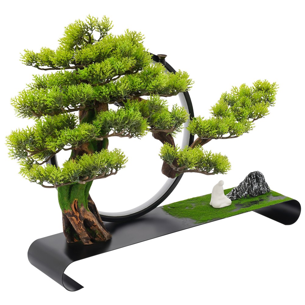For Backflow Incense Antique Artificial Pine Tree With Lamp Rings Decoration