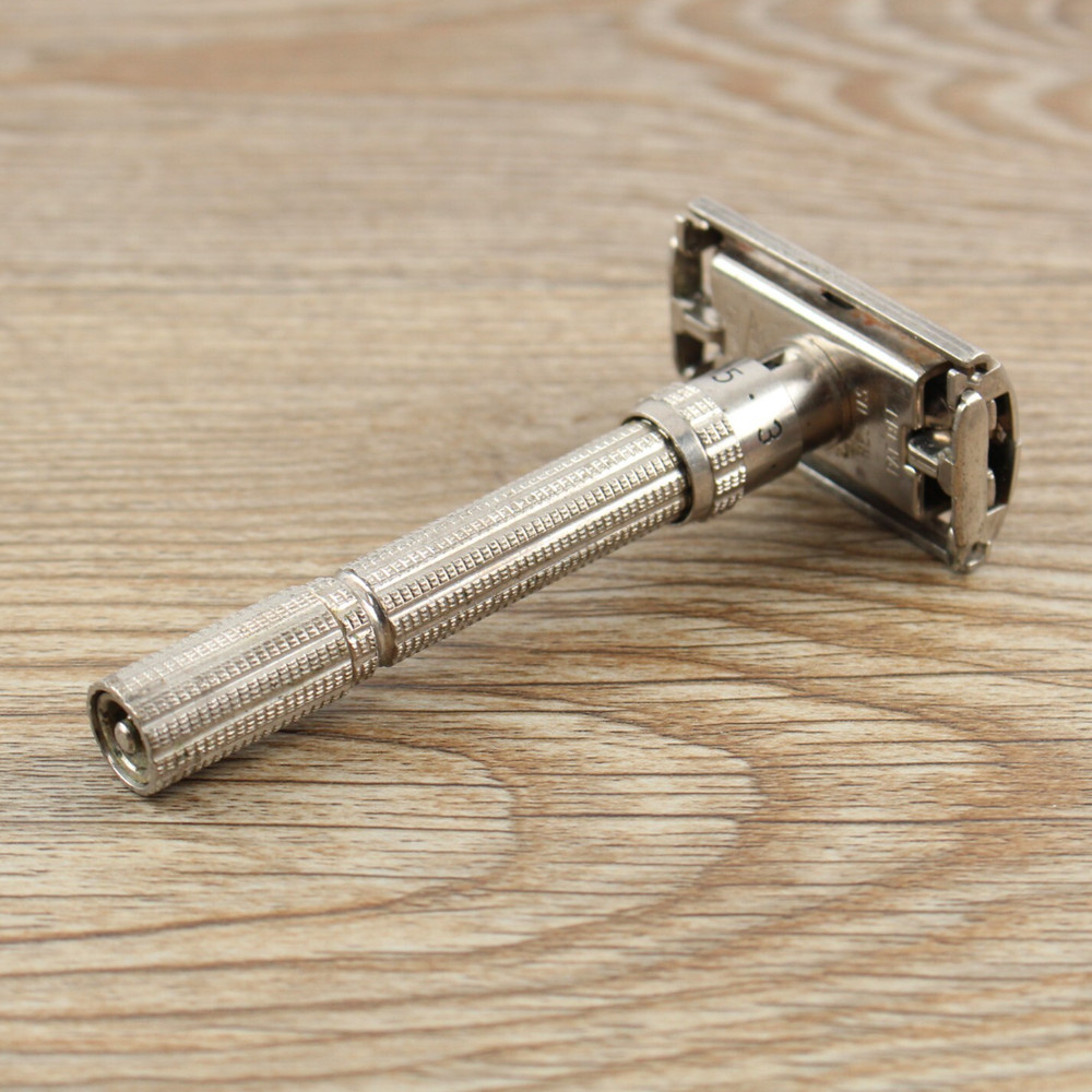Gillette SLIM Handle Adjustable Razor - TTO - M-3 - 1967 Model