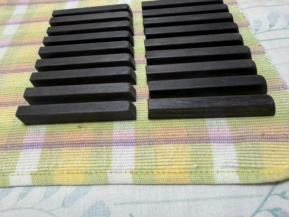 Antique Ebony Piano Key Sharps Pre 1900’s