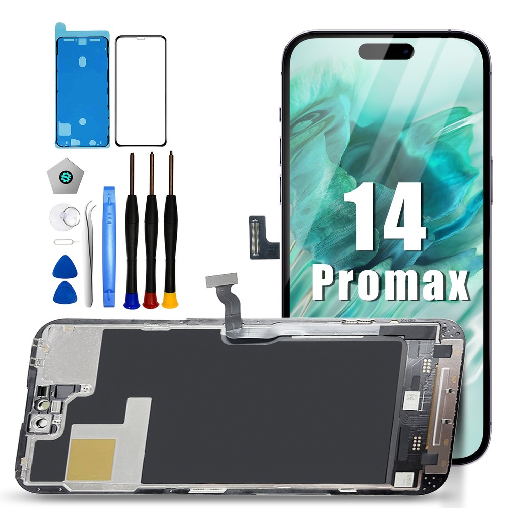 Screen Replacement For iPhone 14 Pro Max LCD FHD Display Digitizer + Tools Kit