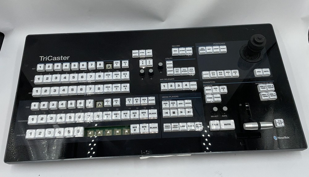 NewTek Tricaster TC1 Small Control Panel (See Photos, Missing Keys) Unit Only