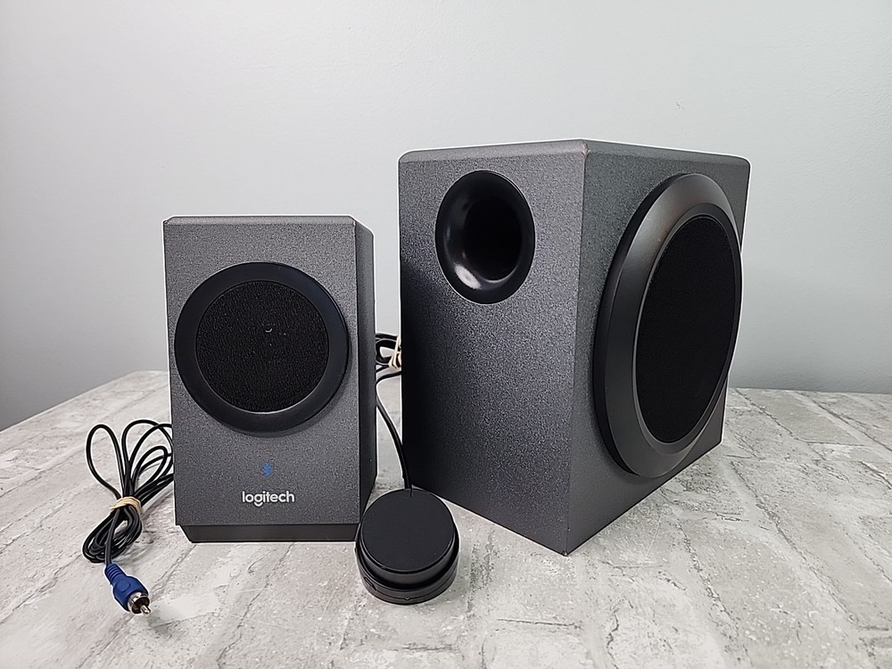 Logitech Z337 Computer Speaker System Bluetooth Subwoofer & Left Speaker *Read*