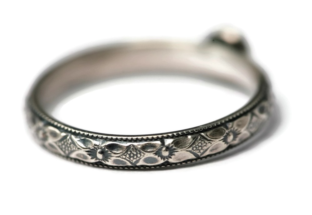 4mm Citrine Ring Symmetrical Flower 925 Sterling Silver