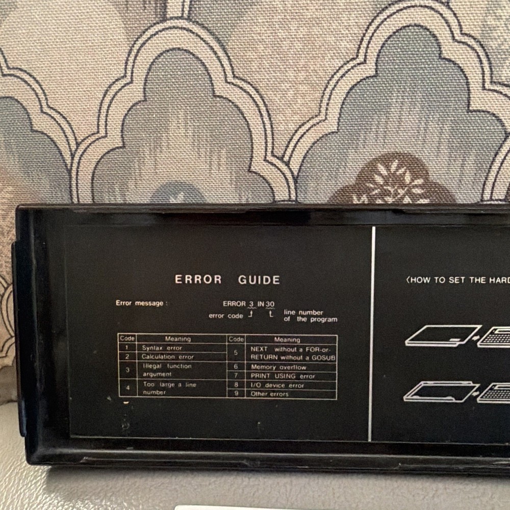 Vintage Sharp EL-5500II With Textbook Scientific Computer Working