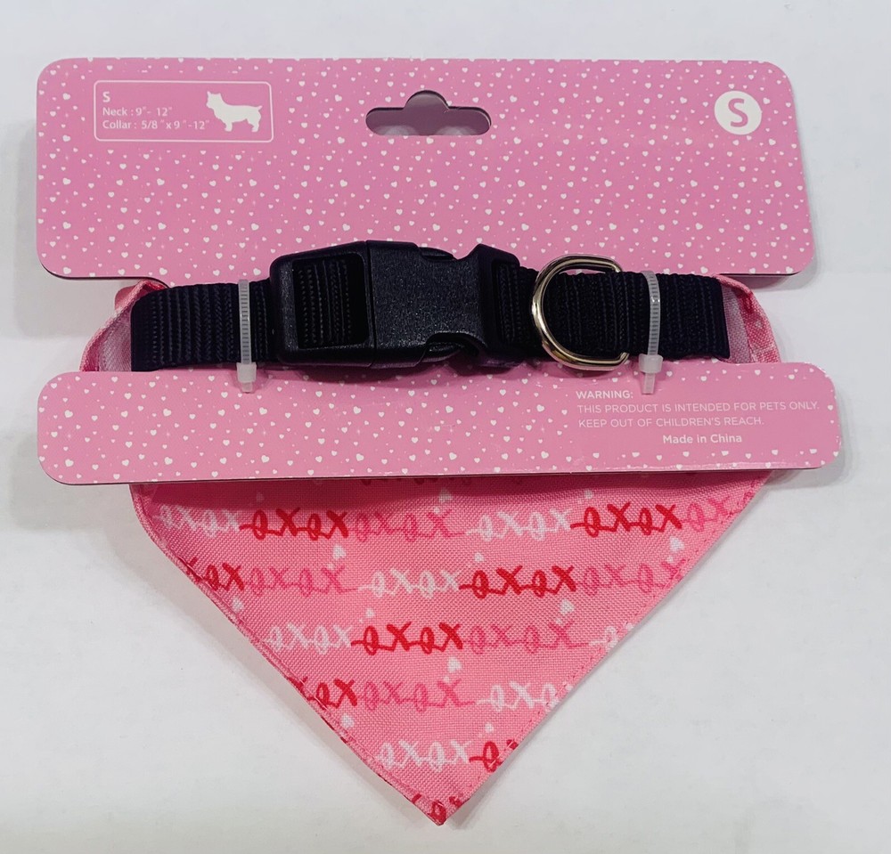 Pet Pink Bandana Collar Size S