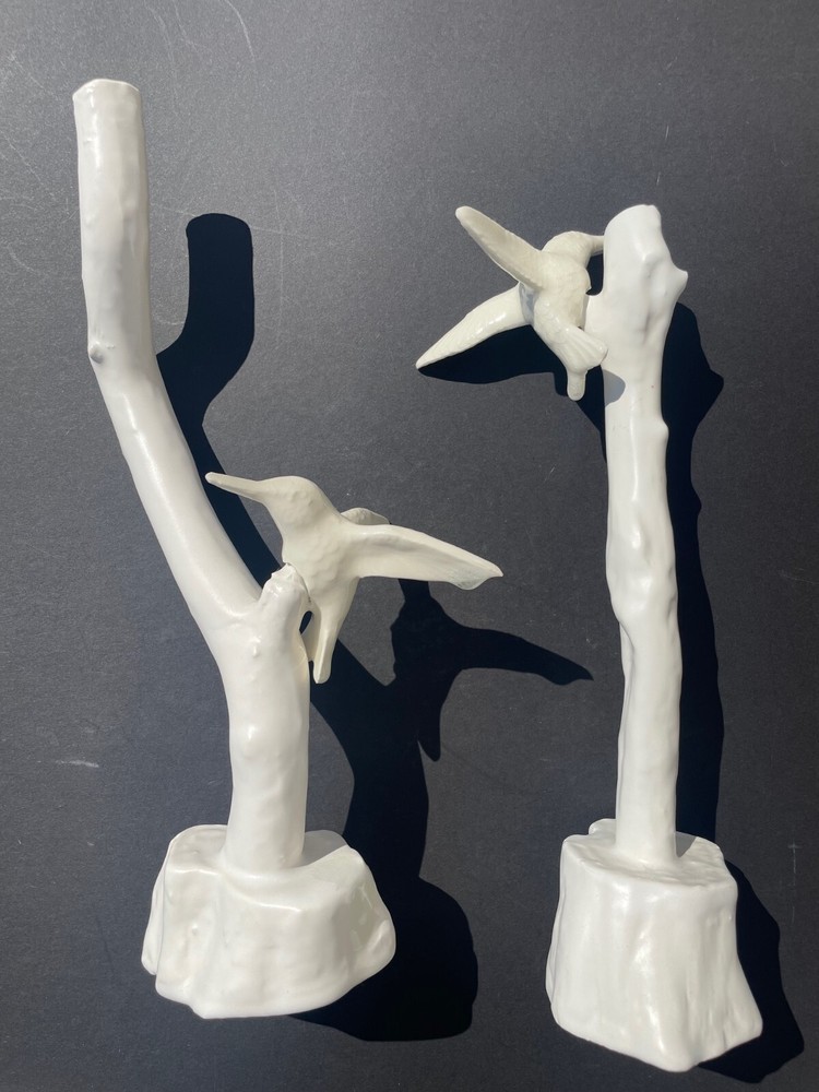 Beth Changstrom Candlestick Holders Hummingbirds