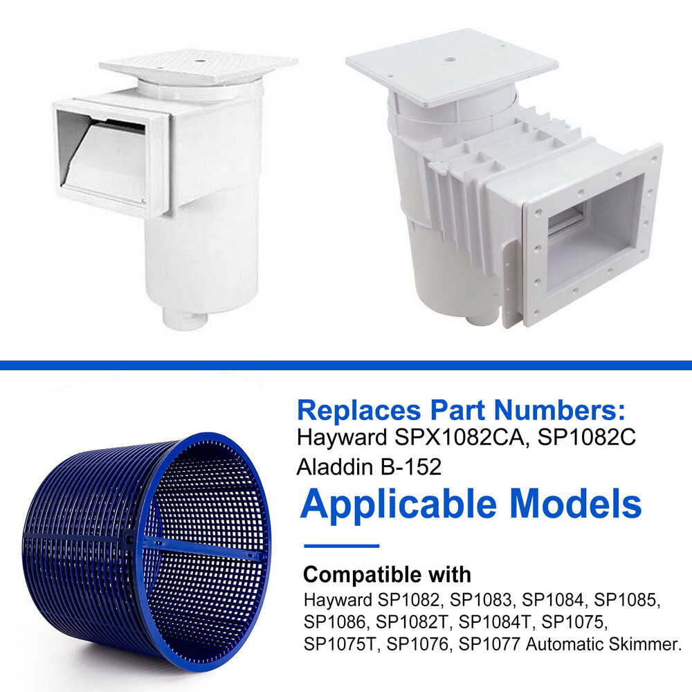 Pool Skimmer Basket Filter Basket B-152 Replacement Strainer Basket with Handle