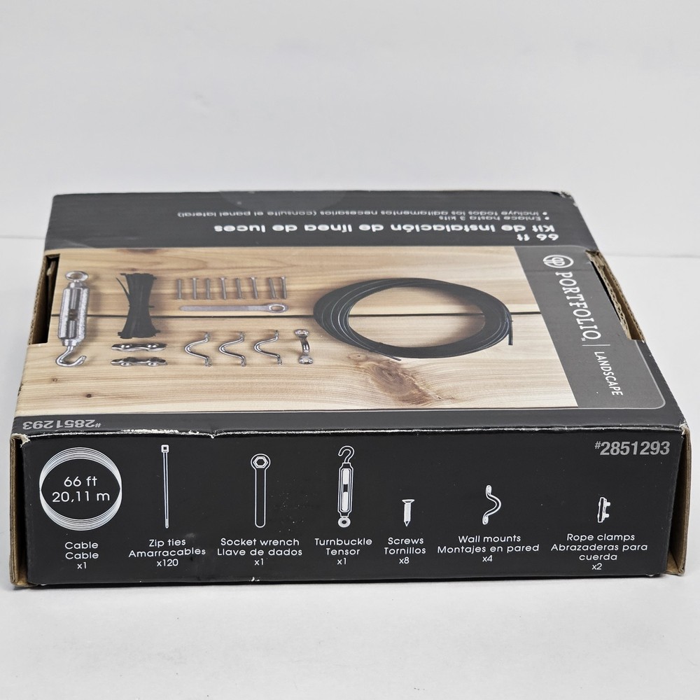 Portfolio Landscape 66 ft. String Light Installation Hardware Kit Harbor Breeze