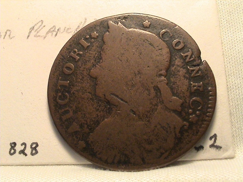 1787- Connecticut Copper Colonial Cent