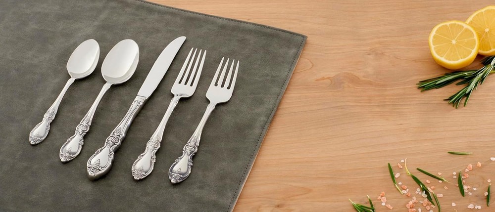 Elegant 4-Piece Salad Fork Set - Rust Resistant, Dishwasher Safe, Silver Finish