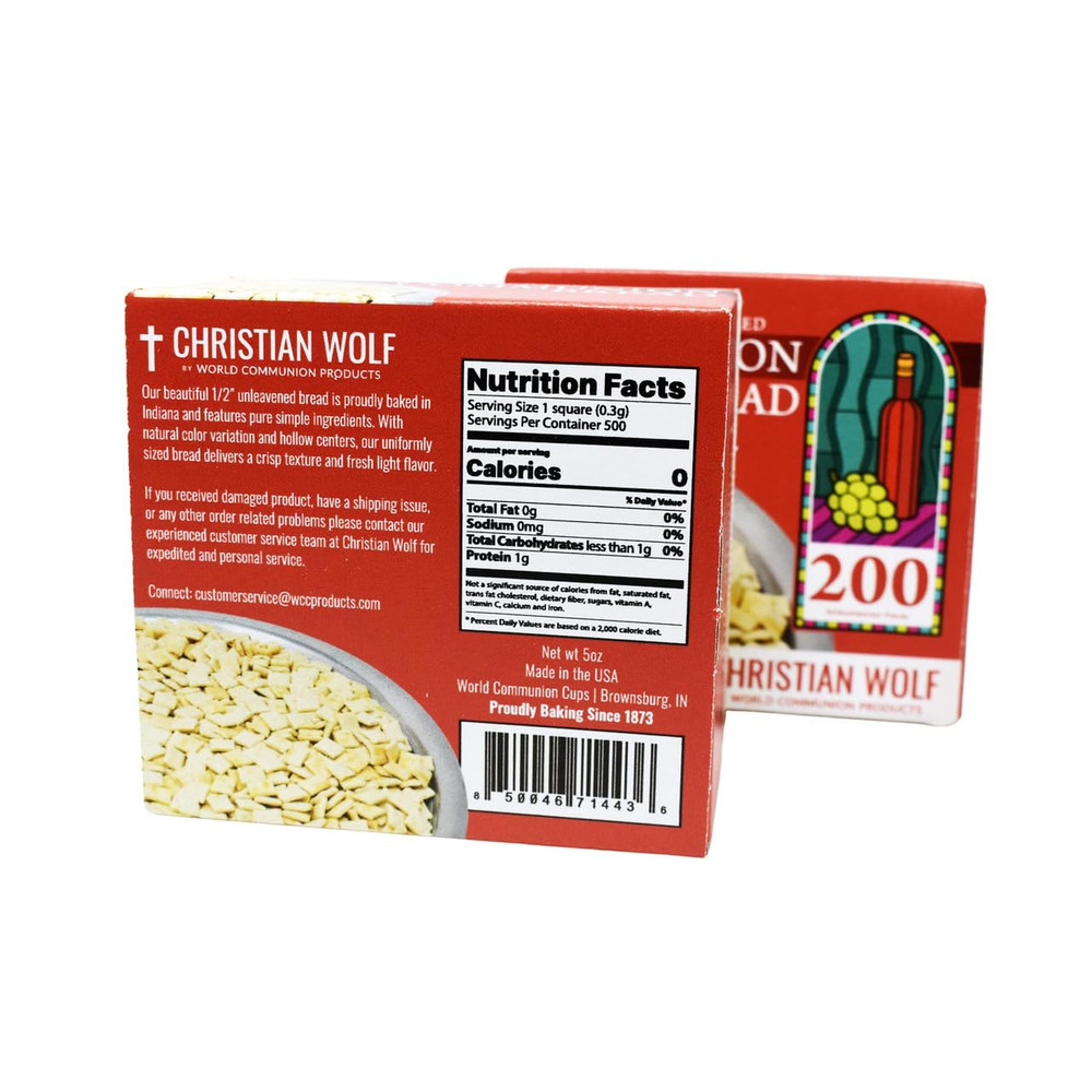 Unleavened Bread for Communion (200 Pieces)