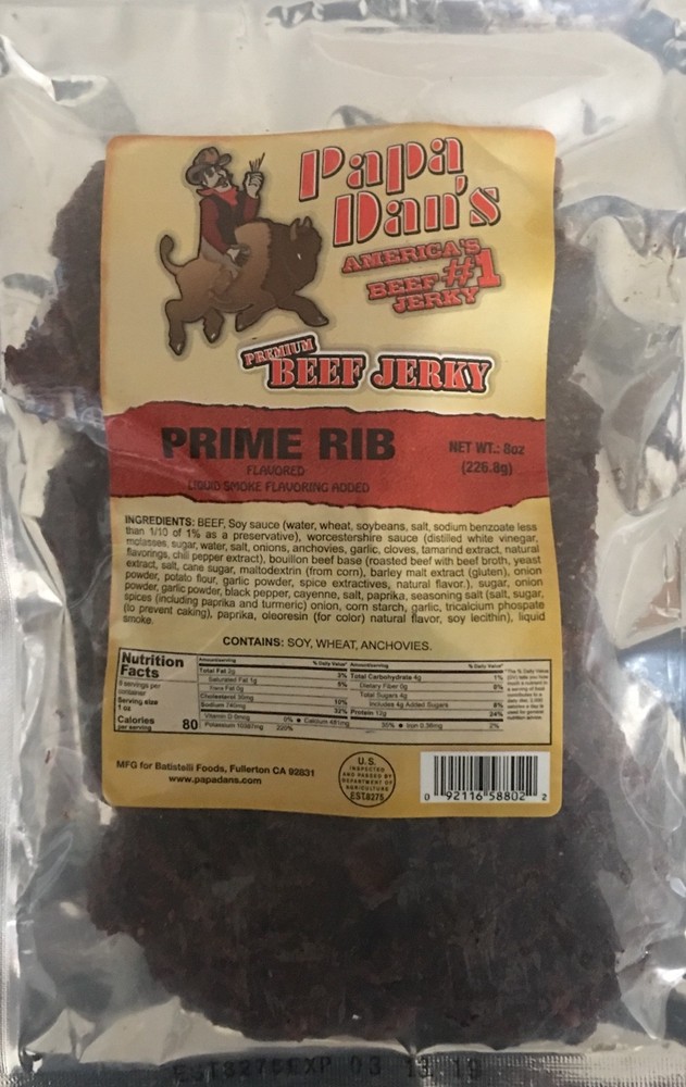 Prime Rib Premium Beef Jerky 8oz