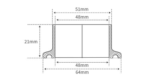 2" x 12" Copper Pipe Tri-Clamp Ferrule Keg Still DIY Column Extension Kit Spool