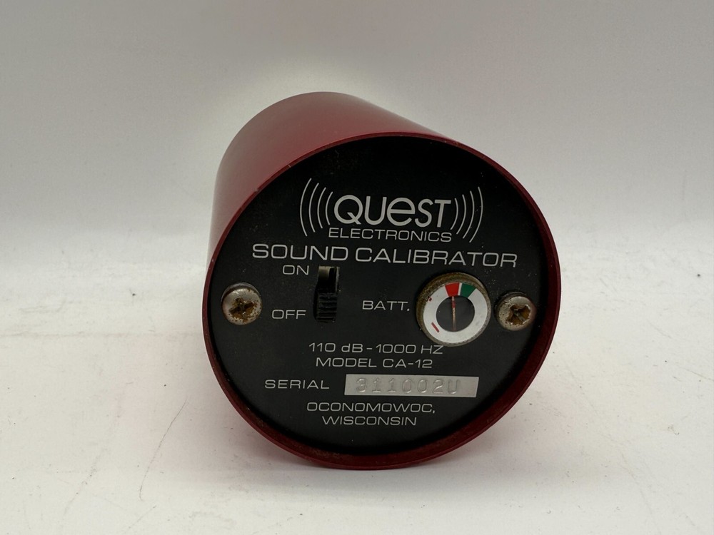 QUEST ELECTRONICS CA-12 SOUND CALIBRATOR Untested PARTS