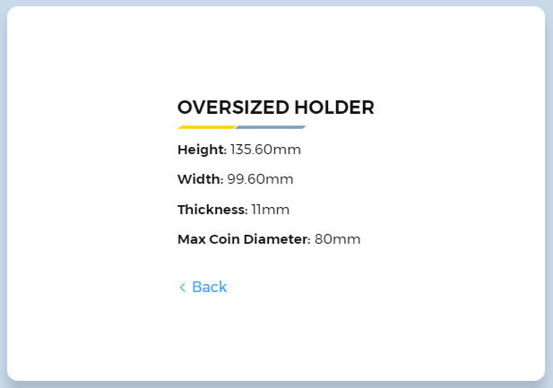 Crystal Acrylic Display Frame Show Case Box For PCGS Oversized Holder