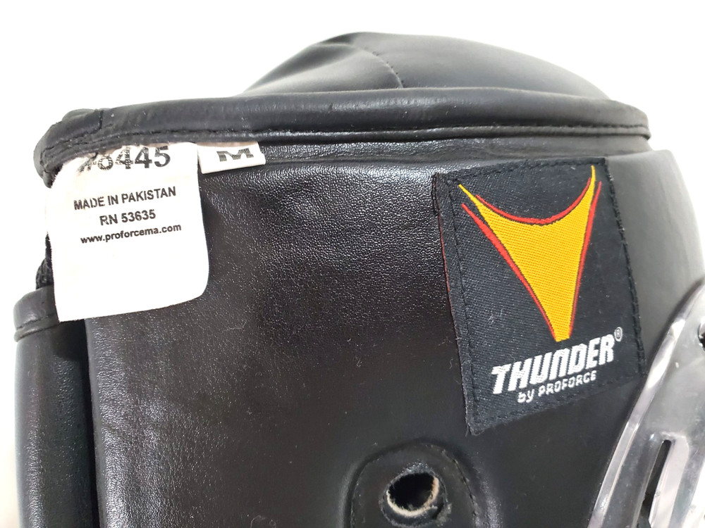 Proforce Thunder Padded Combat Sparring Headgear Headguard with Face Cage Medium