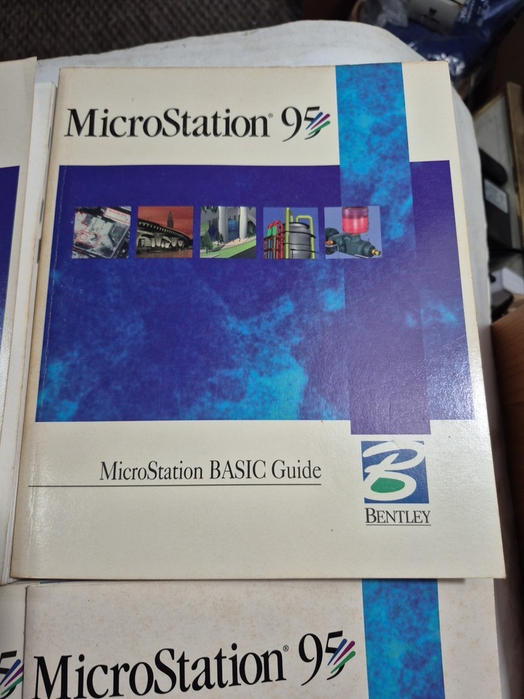 MicroStation 95 1995 PC Bentley Systems Mechanical Engineering Software Books No
