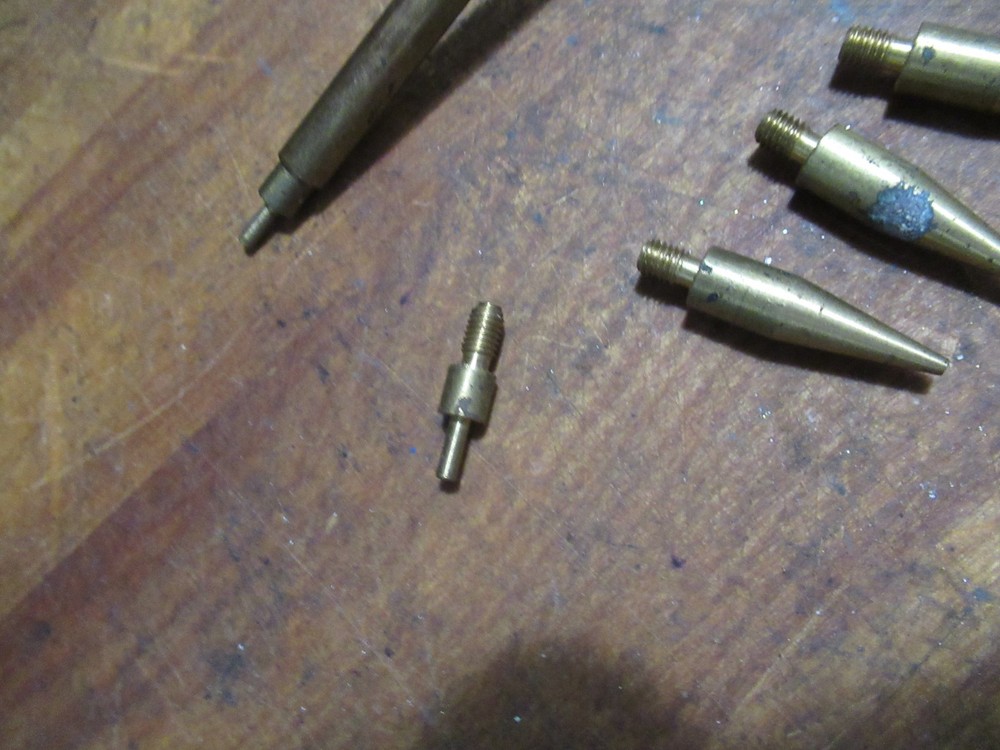 Muzzleloader Ball Starter- Brass and Wood - Nice-Used - With Tips