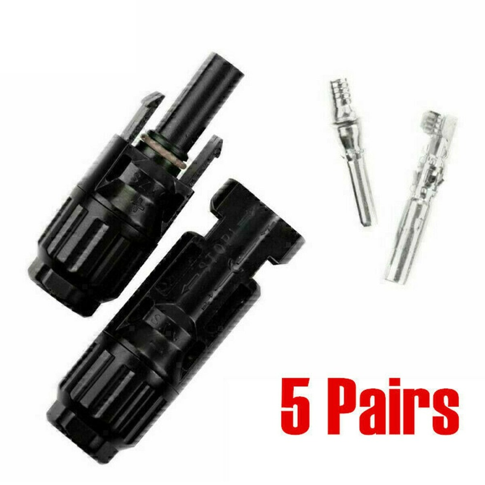 20Pcs Solar Cable Connectors 4mm-6mm 30Amp Waterproof Solar Panel Wire Joiners