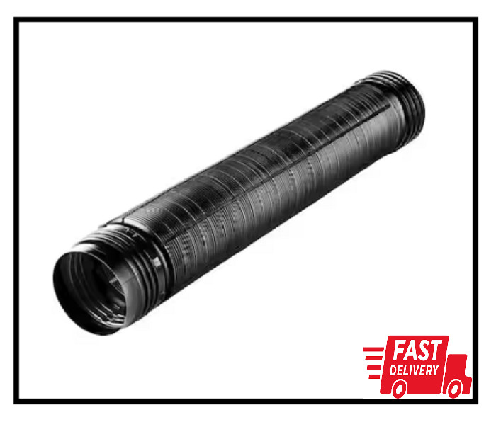 FLEX Drain 4 In. X 8 Ft. Black Copolymer Perforated Drain Pipe