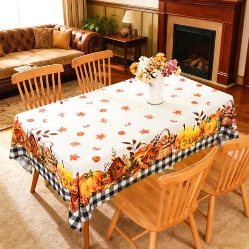 Musawarm Thanksgiving Tablecloth, Fall 84" x 60" (Rectangular) Thanksgiving-1