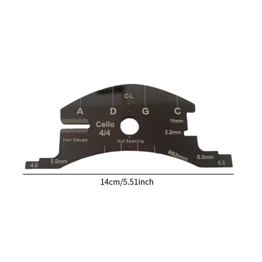 4/4 Cello Bridge Repair Template Reference Tool Acrylic Compact Musical