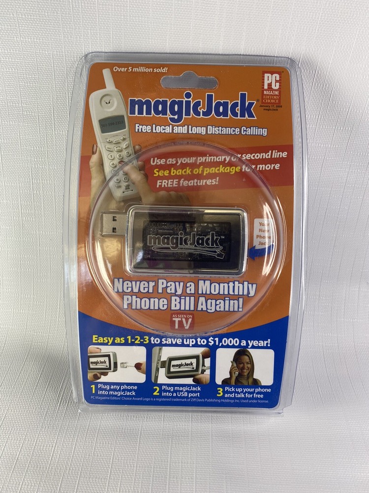 Magic-Jack A921 USB Phone Jack New Sealed