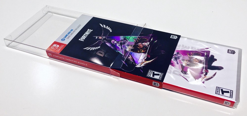 1 Box Protector for single NINTENDO SWITCH + SLIPCOVER Games! Clear Display Case