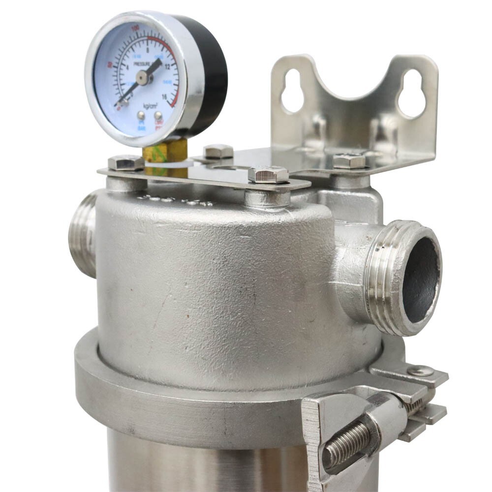 Brand New Stainless Steel Front Filter House Waterway Filter High Flow 10" Long