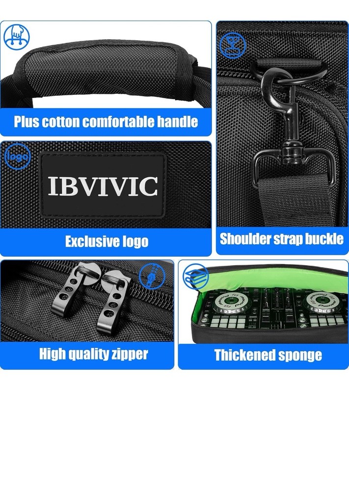 Ibvivic Dj Controller Case Bag